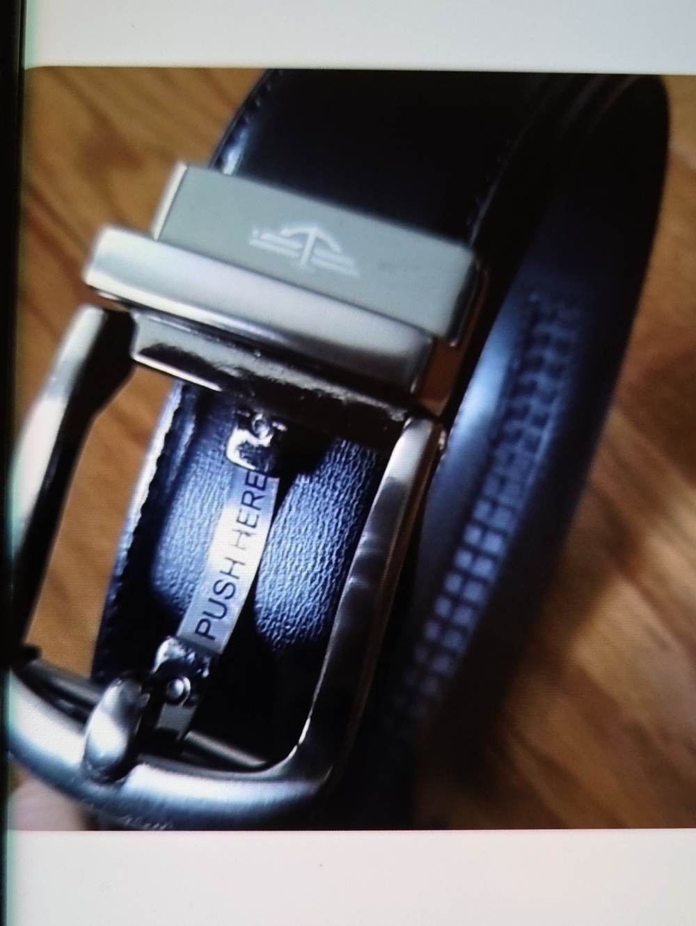Dockers Black Leather Belt with Silver-tone Buckle